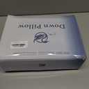 LIANLAM Luxury Canadian White Goose Down Pillow Set of 2-(1 Pack, 21"x31")