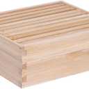 10 Frame Medium Super Beehive Box,Langstoth Super Honey Bee Hive Box, Include Beehive Frames and Waxed Foundations