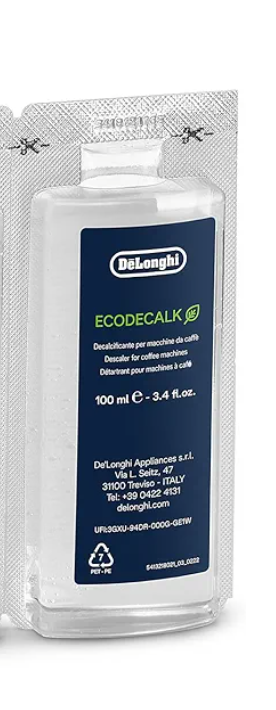 De'Longhi EcoDecalk Descaler, Eco-Friendly Universal Descaling Solution for Coffee & Espresso Machines 1Pcs