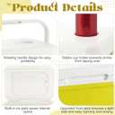 1 Pcs 6 Liter Mini Hard Cooler, Portable Cooler, Yellow