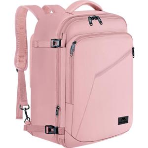 MATEIN Womens Travel Backpack, Extra Large Carryon Backpack Fits Overhead Bin, Cute Weekender Daypack for Travel on Airplane, Traveling Accessories for Women, Pink