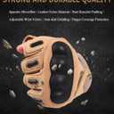 HIKEMAN Motorcycle Gloves Touchscreen Gloves - Full Finger Half Finger Knuckle Protection Motorbike Cycling Glove for Camping Driving ATV Hiking Climbing Working Sports Training