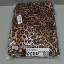 Newwiee 48 Pcs Spandex Chair Bands Animal Print Elastic Chair Sashes Bow Polyester Chair Cover Bands Ties Without Buckle for Animal Safari Jungle Theme Party Birthday Decor (Leopard Print)
