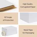 RLAVBL 10x7x5 Shipping Boxes Set of 30, White Corrugated Cardboard Box for Packing, Mailing, Business