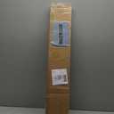 No Drill L-Shaped Vinyl Cordless Mini Blinds,White,30.5" Wx 64" H