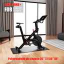 Cycleclub Bike Mat Compatible with Peloton Bike,Elliptical,Treadmill Mat, 6mm Thick, Under Exercise Bike Trainer Pad for Indoor Stationary Spin Bike Gym Equipment Hardwood Floor Carpet Protector