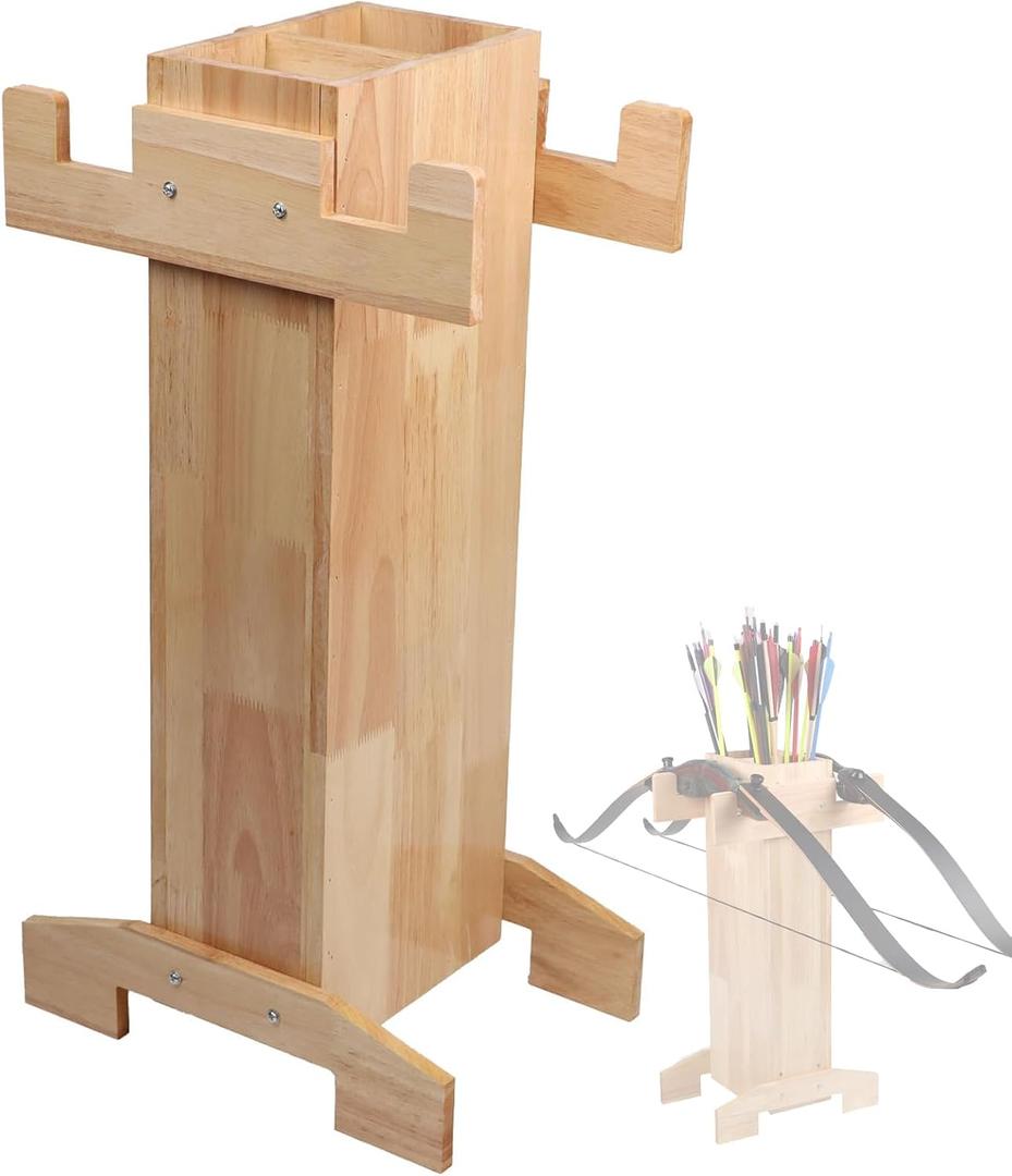 S F Wooden Arrow Holder Arrow case Arrow tube Arrow quiver Quiver arrow holder Archery bow stand Stand arrow Recurve bow stand Archery bow stand Stable archery bow stand