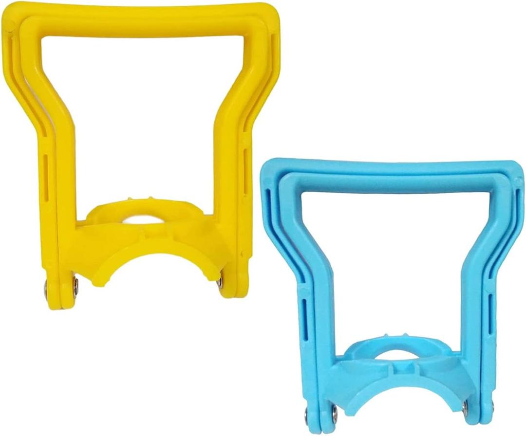 Multifunctional Advanced Ergonomic 5 Gallon Water Bottle Carrier, Fit 5 Gallon Bottle Caps, Lift with Handle (Blue&Yellow)