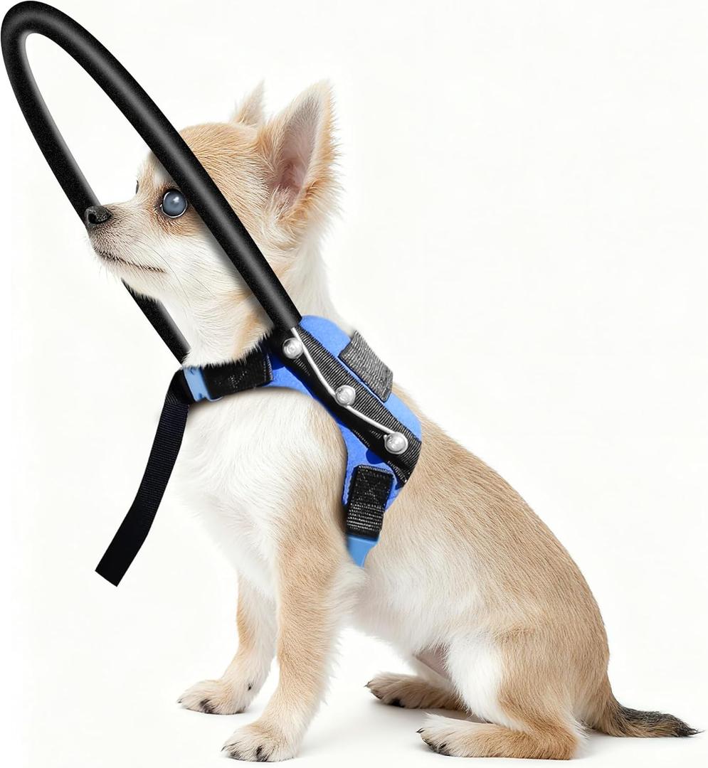 Blind Dog Halo Harness, Protective Collar and Guiding Device for Blind Dogs, Adjustable Confidence-Building Harness, Safe Navigation Aid for Pets (XS)