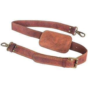 Leather Adjustable Padded Replacement Shoulder Strap with Metal Swivel Hooks Perfect Match for Messenger, Laptop, Camera, Duffel, Handbags