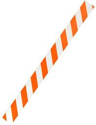 8 ft Board, Engineer Grade Striped Sheeting