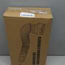 2 Pack Rain Gutter Downspout Extensions Flexible, Down Spout Extender Diverter Extendable from 21 to 68 in, Screws for Included, Black