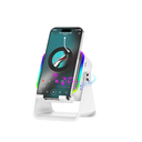 MILOUZE wireless induction speaker 5 in 1 Bluetooth speaker with Phone Stand White