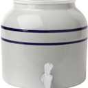 New Wave Enviro Porcelain Water Dispenser, Classic Blue Stripe