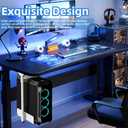 Under Desk and Wall Computer Mount, CPU Tower Holder Under Desk Mount Height & Width Adjustable, Computer Case Stand Holder Holds 46 lbs, 360 Swivel PC Mount, Under Desk CPU Holder Mount, White