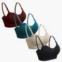 GXXGE 4Pack Nursing Bra for Breastfeeding Maternity Bras Push Up Silk Seamless Pregnancy Bralette Underwear M