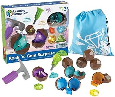 Learning Resources Rock 'n Gem Surprise, Sorting, Matching & Counting Skills Activity Set, Early STEM, 19 Pieces, Ages 3+ Learning Resources Rock 'n Gem Surprise, Sorting, Matching & Counting Skills Activity Set, Early STEM, 19 Pieces, Ages 3+