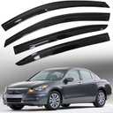4PCS Side Window Visors Rain Guard Shade Deflectors Acrylic Replacement for 2008-2012 Accord