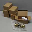 Goldenwarm Gold Interior Door Knobs, Bedroom Door Knob, Door Knobs Interior Bulk, Brushed Gold Privacy Door Knob for Bedroom or Bathroom(6 Pack)