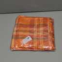 Horaldaily Fall Tablecloth 60120 Inch Rectangular, Autumn Buffalo Plaid Orange Washable Seasonal Table Cover for Party Picnic Dinner Decor