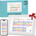 Digital Calendar, 10.1 Inch Smart Digital Wall Planners for Family Schedules, Touchscreen Interactive Chore Chart Display, Smart Family Organizer, Meal Planner, Best Gifts for Women Men