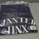 League of Legends Arcane 'Wanted Jinx' Adult Navy Crew Neck Short Sleeve T-Shirt (Blue, XL)