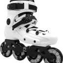 FR Skates FR1 White 80 2019 Inline Skates for Freeride, Slalom, City Skating. Popular French Brand, Size: 8