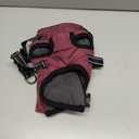 Dog Winter Coat,Warm Dog Jacket Paded Fleece Pet Vest with Built in Harness,Windproof Reflective Cozy Adjustable Snow Pet Coat Clothes with Zipper for Small Medium Large Dogs (Purple)