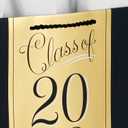 Hallmark 13" Large Graduation Gift Bags Assortment with Tissue Paper (3 Bags: Mortarboards, Class of 2023, Congrats) in Black, White and Gold