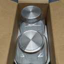 1 Gallon Glass Drink Dispensers for Parties, 2PACK Beverage Dispenser with Stand, Fruit Infuser and Stainless Steel Spigot 100% Leakproof, Beverage Dispenser for Lemonade Sun Tea