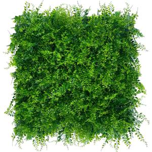 Greenery Faux Grass Wall Backdrop: 20"x20" (24P) UV-Anti Artificial Green Boxwood Panel for Patio Balcony Privacy & Ivy Fence Covering Privacy, Garden, Backyard Wall Backdrop Decor