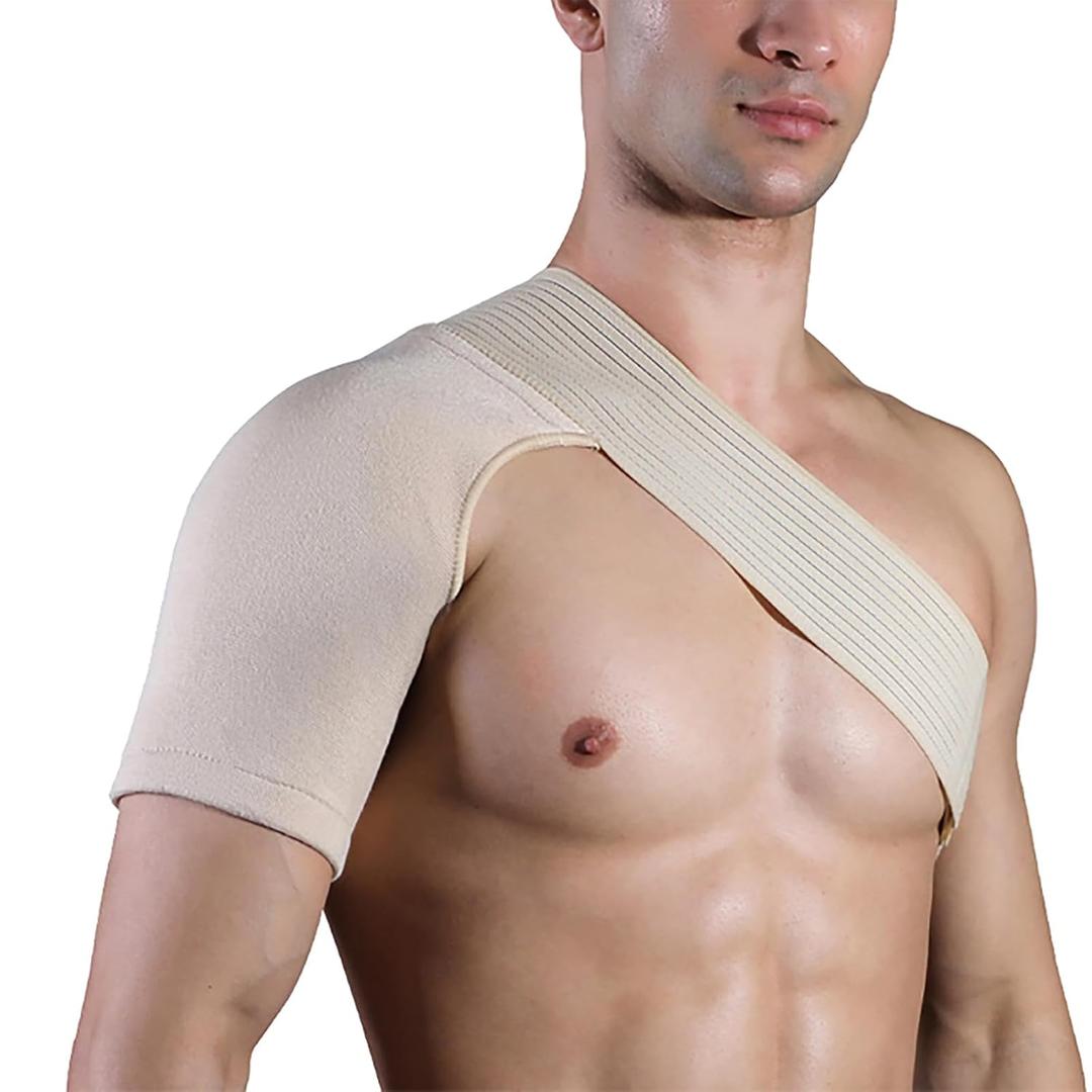 SPOBTRACE Shoulder Brace For Torn Rotator Cuff For Men Women, Adjustable Shoulder Compression Sleeve Support Brace Arm Sling Immobilizer For Pain Relief,Sleep,Injuries(3XL/4XL)\