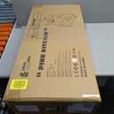 ROBUD Play Kitchen for Kids Toddlers, Wooden Play Kitchen with Realistic Accessories, Toy Kitchen Set with Plenty of Play Features, Modern Style Toy Kitchen for Girls & Boys, Gift for Ages 3+, Pink