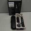 Philips Sonicare ProtectiveClean 5300 Rechargeable Electric Toothbrush, with Pressure Sensor, 3 Cleaning Modes, SmarTimer and QuadPacer, with 2 Bonus Brush Heads, Travel Case, Black, Model HX6423/34