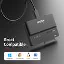Unitek M.2 NVME SATA SSD Enclosure-2 in 1 Tool-Free Portable 10Gbps NVMe PCI-E M.2 and SATA SSD External Adapter USB 3.2 Hard Drive Reader for 2230/2242/2260/2280 NVMe and 2.5" /3.5" SSD