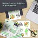 Koala 95% Clear Sticker Paper for Inkjet Printer - Waterproof Printable Vinyl Sticker Paper - 8.5x11 Inch, 50 Sheets, Transparent Glossy - Easy to Use for DIY Personalized Decals