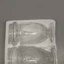 Elements Clear Glass Apothecary Jars with Lids, Set of 3 - Decorative Storage Jars for Home, Kitchen, Bathroom - 10, 9.5, 8.5 Inch Handcrafted Display Jar Set