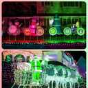 EDISHINE Christmas Decorations PAR38 Red & Green LED Flood Light Bulbs Outdoor, Dimmable LED Light Bulb, 18W(120W Equivalent), Outdoor Weatherproof Light Bulb for Christmas, E26 Base, 4 Pack