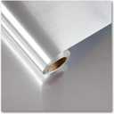 Cre8tive 24" x 118" Wide Silver Aluminum Foil Contact Paper Peel and Stick Waterproof Oil Proof Stainless Steel Wallpaper Heat Resistant for Kitchen Stove Backsplash Renovation Fridge Dishwasher Decor