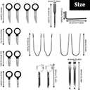 20pcs Radio Removal Tool Kit,Universal Stereo CD Player Removal Key Kit for Most Car and Truck O-050