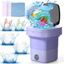 Portable Washing Machine with Upgraded 11L Capacity and Foldable Design, 3 Modes Mini Washing Machine for Deep Cleaning Underwear, Baby Clothes. Ideal for Use in RVs, Apartments, Dorms and Hotels