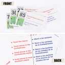 3 x US Citizenship Test Flashcards Set 2025, Civics Test Flash Cards American Government Assessment Preparation with 100 Civics Questions & Answers for Naturalization Exam