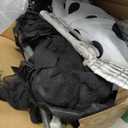 JOYIN 2 Pcs Halloween Hanging Swinging Ghosts Decorations Outdoor, Halloween Scary Decor with Lighted Up Eyes, Creepy Swinging Skeleton Flying Props for Yard Patio Lawn Garden