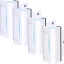 4Pack Door Reinforcement Lock Withstands 800lbs of Force - White Extra Proof Door Lock for Kids Safety Drilling Required,Prevents Unauthorized Entry,Add a Door Security Locks for Home Safety & Privacy