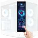 GeeekPi 12.6 Inch IPS LCD Touch Screen Monitor FHD 1920x515 Display, Fit for Hyte Y60 PC Case CPU GPU Secondary Monitor Panel, Built-in Dual Speakers, Plug & Play,with up to 10-Points of Multi-Touch