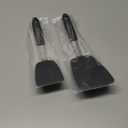 Unicook 2 Pack Flexible Silicone Spatula, Turner, 600F Heat Resistant, Ideal for Flipping Eggs, Burgers, Crepes and More, Black