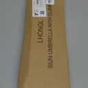 Beach Chair Umbrella with Adjustable Clamp, 45in UPF 50+ Portable Folding Sun Shade for Outdoor Camping Wheelchair,Travel, Stroller, Patio, Golf Carts Plant Shade(Chair Not Included) (Large, Dark Blue)