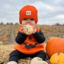 FURTALK Baby Beanie Knitted Hats Boys Girls Toddler Kids Winter Soft Warm Skull Cap (Orange)