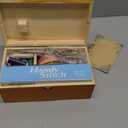 Handheld Sewing Machine with Exquisite Wooden Storage Box & 142-Piece Sewing Kit - Electric Switch, Dual Power Supply, Assorted Needles, Threads, Heavy Duty Scissors - Meets All Household Sewing Needs