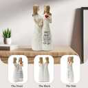 Sister Gift for Women Resin Sister Figurines for Women Bestie Friendship Christmas & Birthday Gift (White)